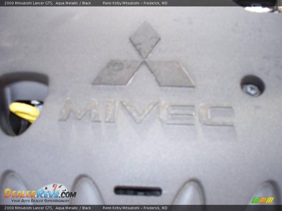 2009 Mitsubishi Lancer GTS Aqua Metallic / Black Photo #16