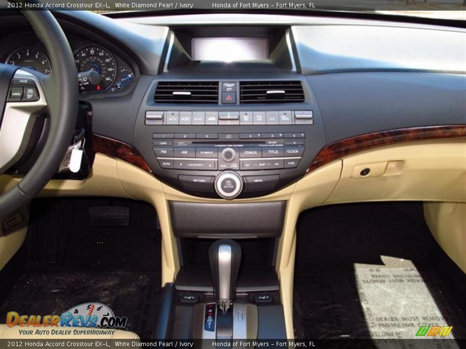 2012 Honda Accord Crosstour EX-L White Diamond Pearl / Ivory Photo #6