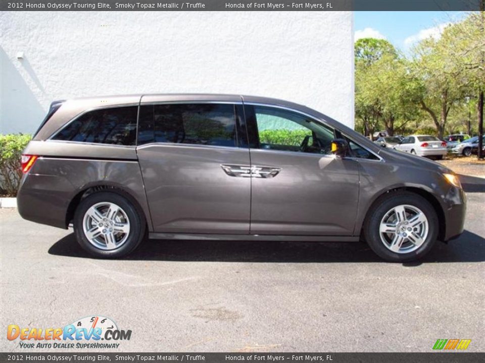 2012 Honda Odyssey Touring Elite Smoky Topaz Metallic / Truffle Photo #2