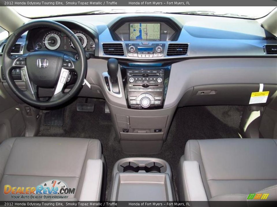 2012 Honda Odyssey Touring Elite Smoky Topaz Metallic / Truffle Photo #4
