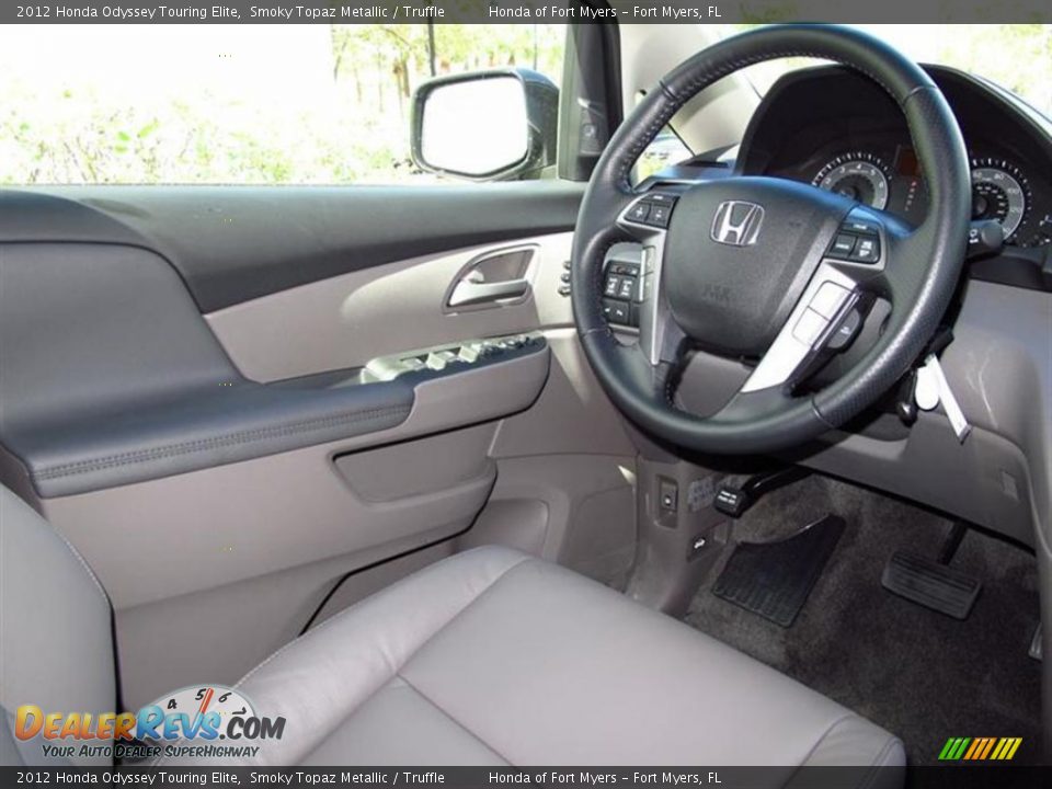 2012 Honda Odyssey Touring Elite Smoky Topaz Metallic / Truffle Photo #5