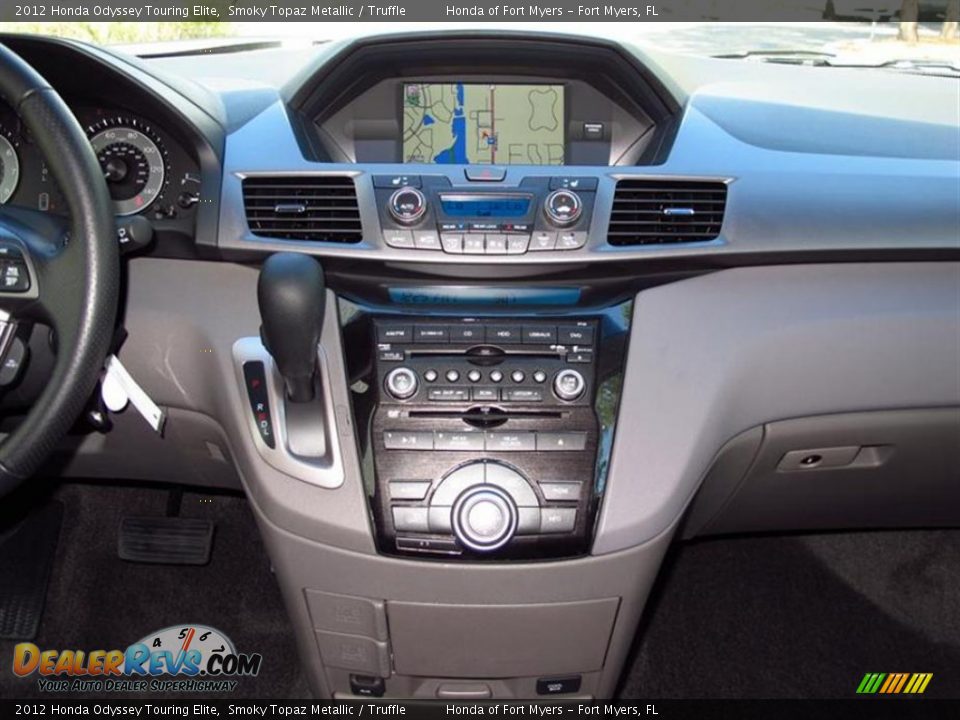 2012 Honda Odyssey Touring Elite Smoky Topaz Metallic / Truffle Photo #6