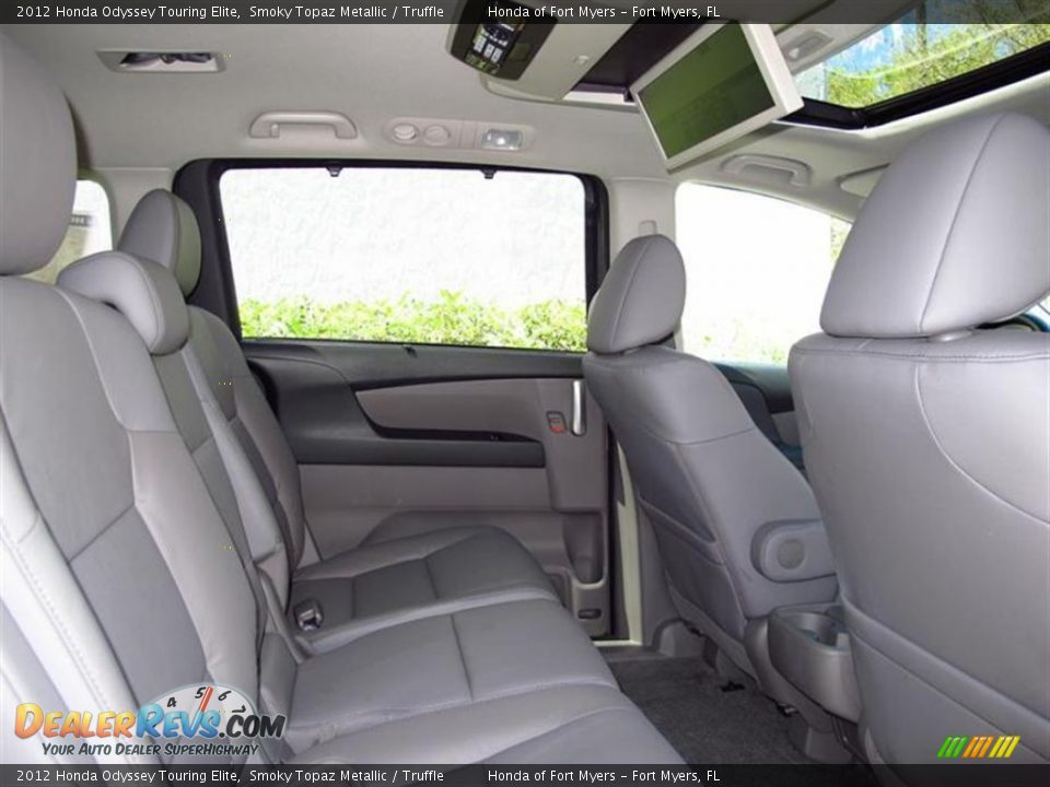 2012 Honda Odyssey Touring Elite Smoky Topaz Metallic / Truffle Photo #8