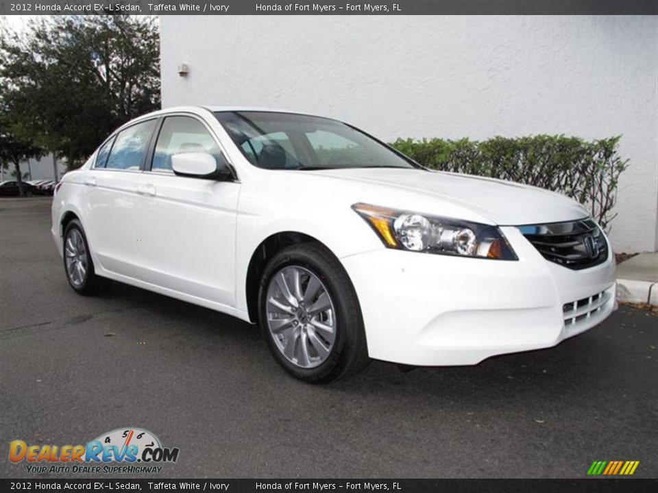 2012 Honda Accord EX-L Sedan Taffeta White / Ivory Photo #1