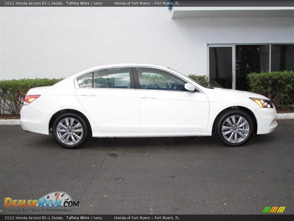 2012 Honda Accord EX-L Sedan Taffeta White / Ivory Photo #2