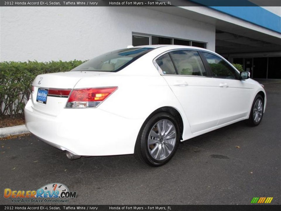 2012 Honda Accord EX-L Sedan Taffeta White / Ivory Photo #3
