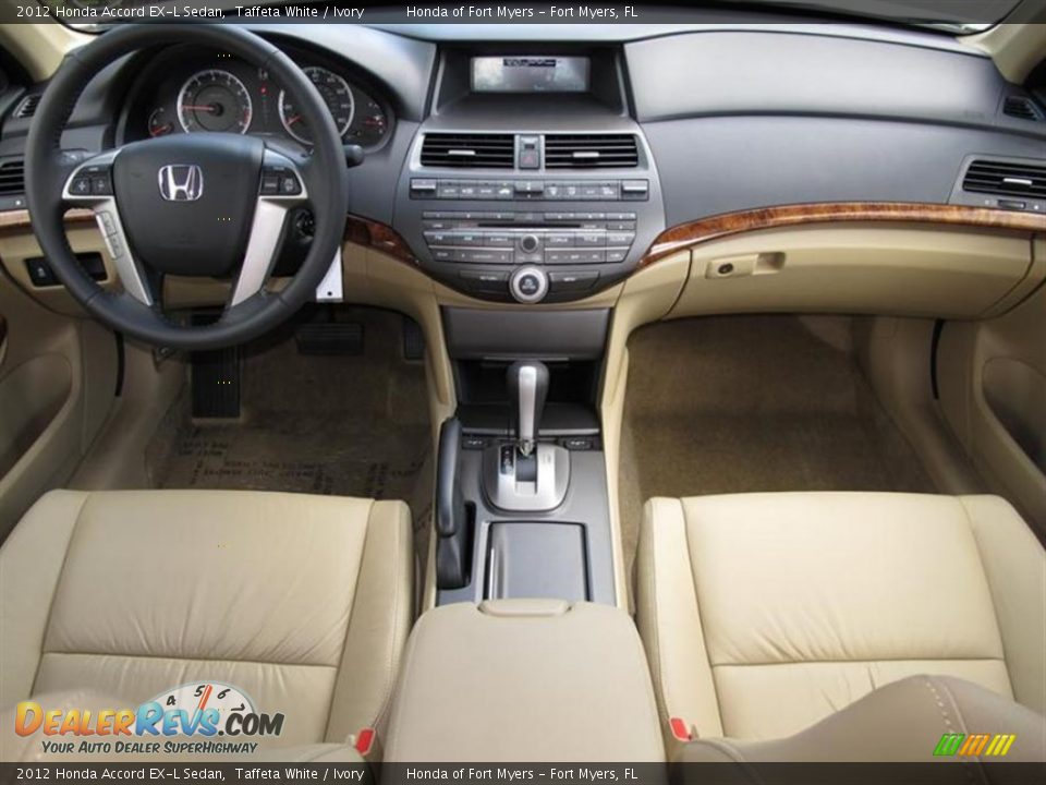 2012 Honda Accord EX-L Sedan Taffeta White / Ivory Photo #4