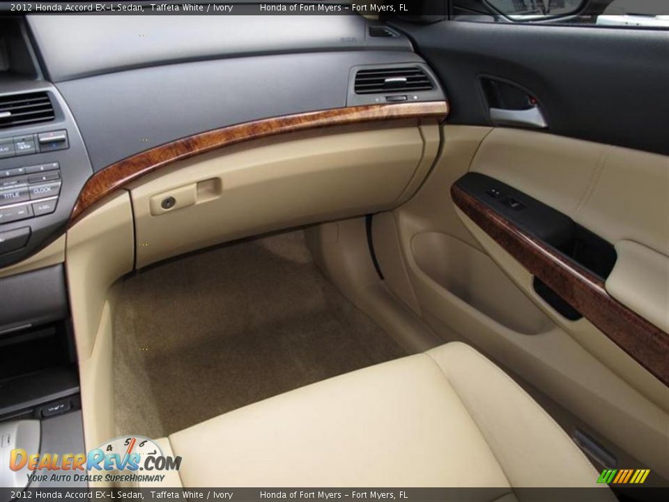 2012 Honda Accord EX-L Sedan Taffeta White / Ivory Photo #7