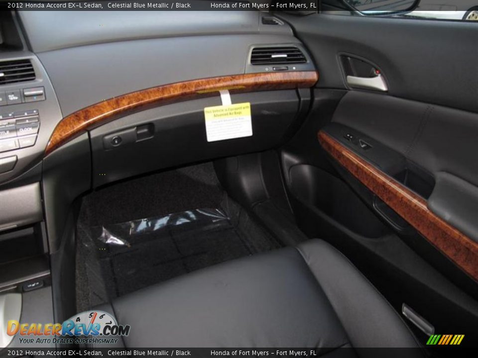 2012 Honda Accord EX-L Sedan Celestial Blue Metallic / Black Photo #7