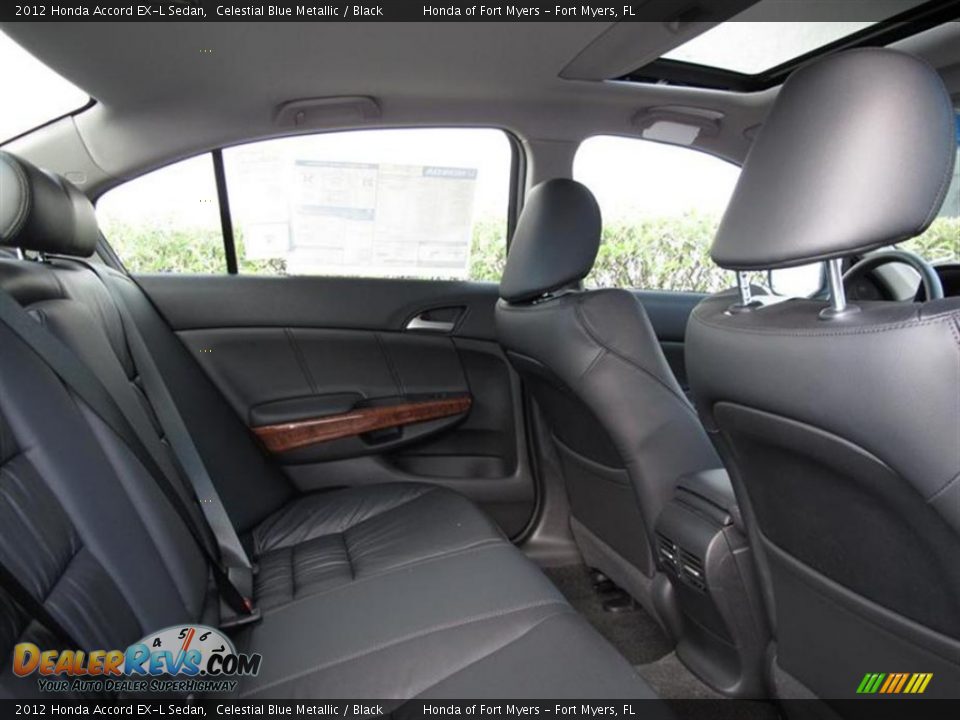 2012 Honda Accord EX-L Sedan Celestial Blue Metallic / Black Photo #8