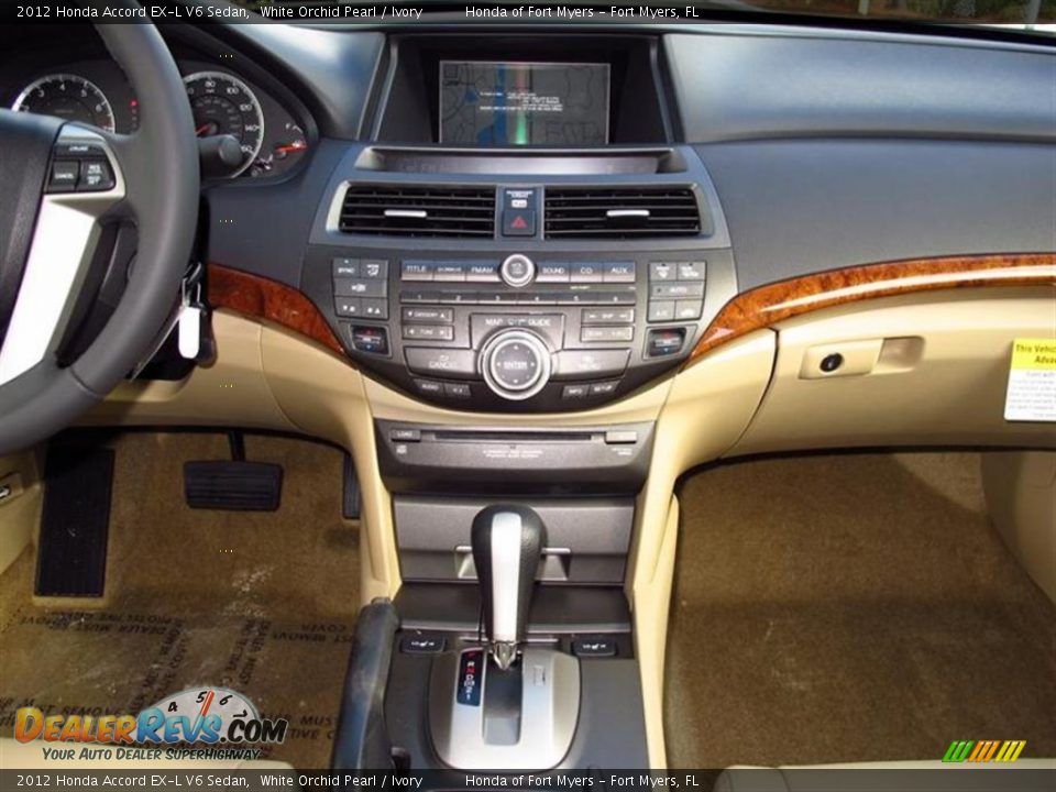 2012 Honda Accord EX-L V6 Sedan White Orchid Pearl / Ivory Photo #6