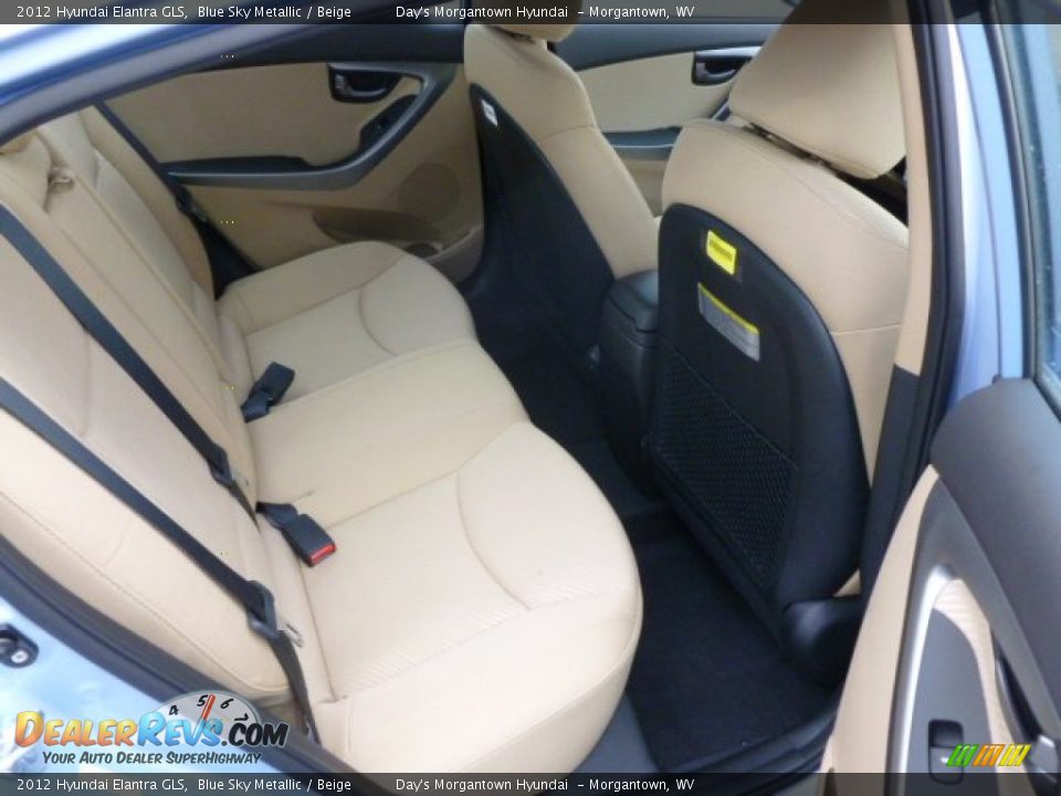 2012 Hyundai Elantra GLS Blue Sky Metallic / Beige Photo #12