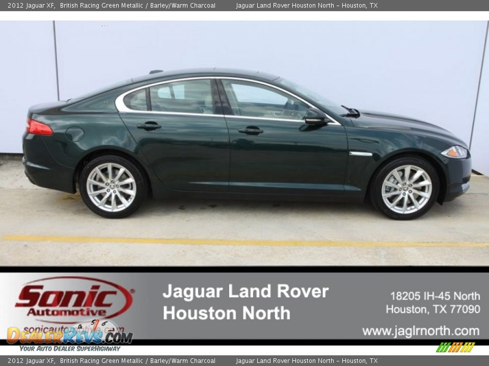 2012 Jaguar XF British Racing Green Metallic / Barley/Warm Charcoal Photo #1