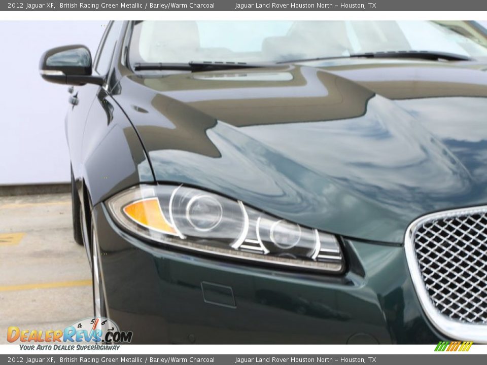 2012 Jaguar XF British Racing Green Metallic / Barley/Warm Charcoal Photo #10