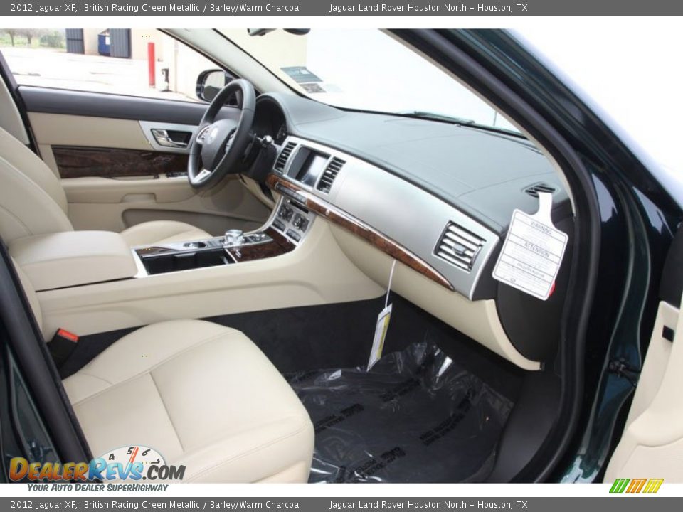 2012 Jaguar XF British Racing Green Metallic / Barley/Warm Charcoal Photo #21