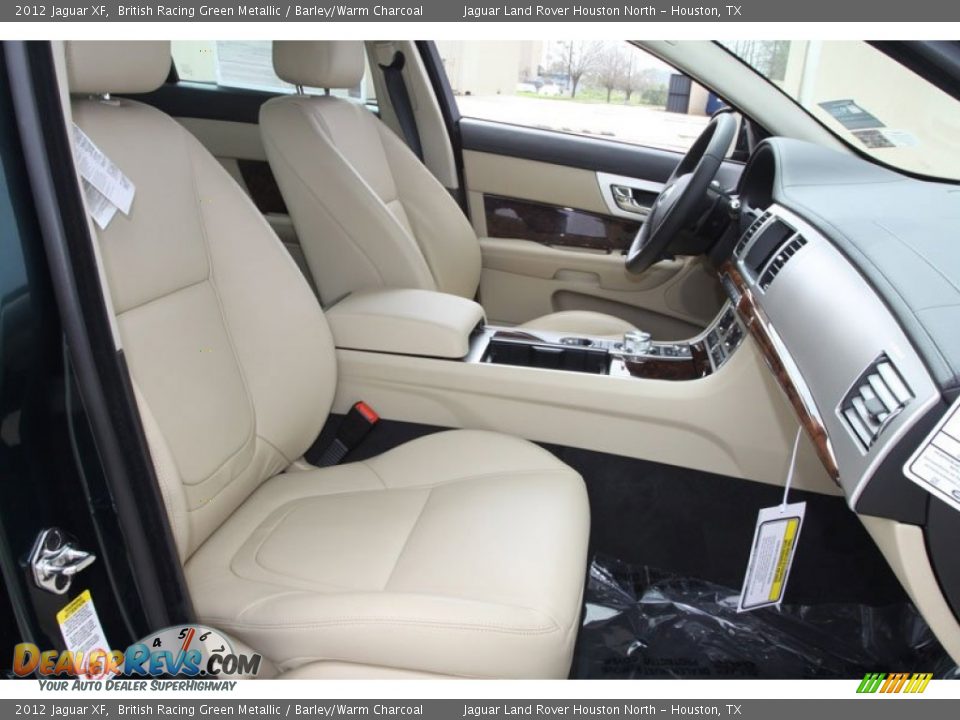 2012 Jaguar XF British Racing Green Metallic / Barley/Warm Charcoal Photo #22