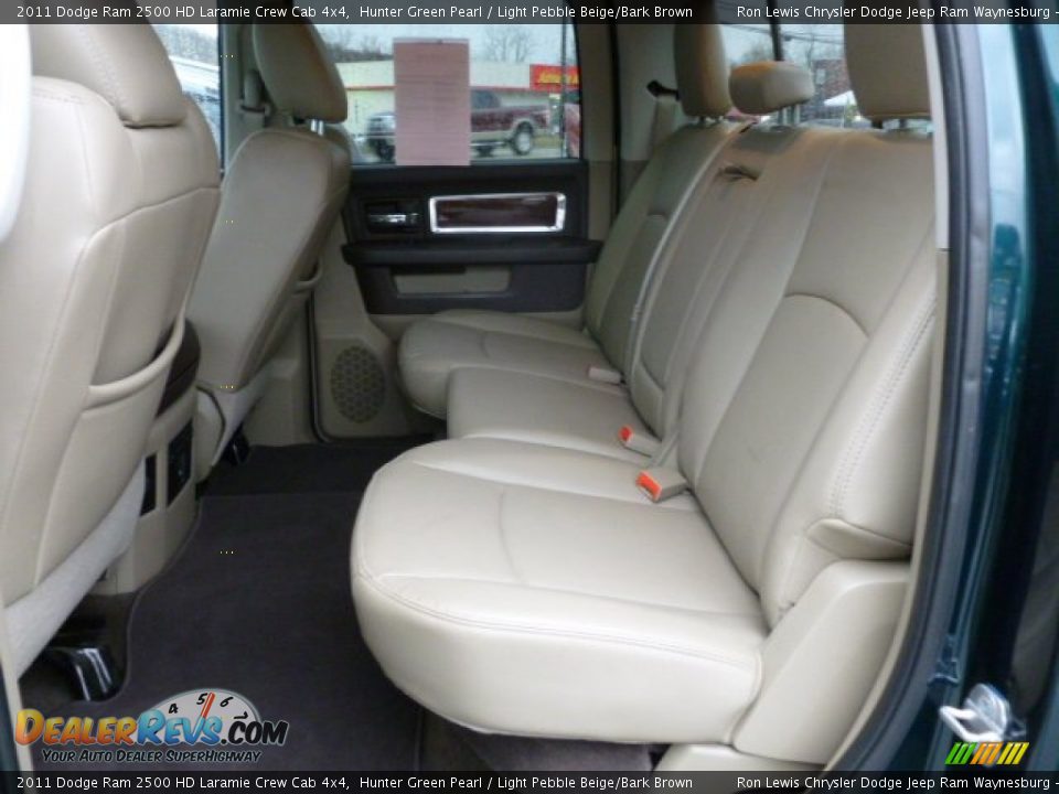 Rear Seat of 2011 Dodge Ram 2500 HD Laramie Crew Cab 4x4 Photo #13