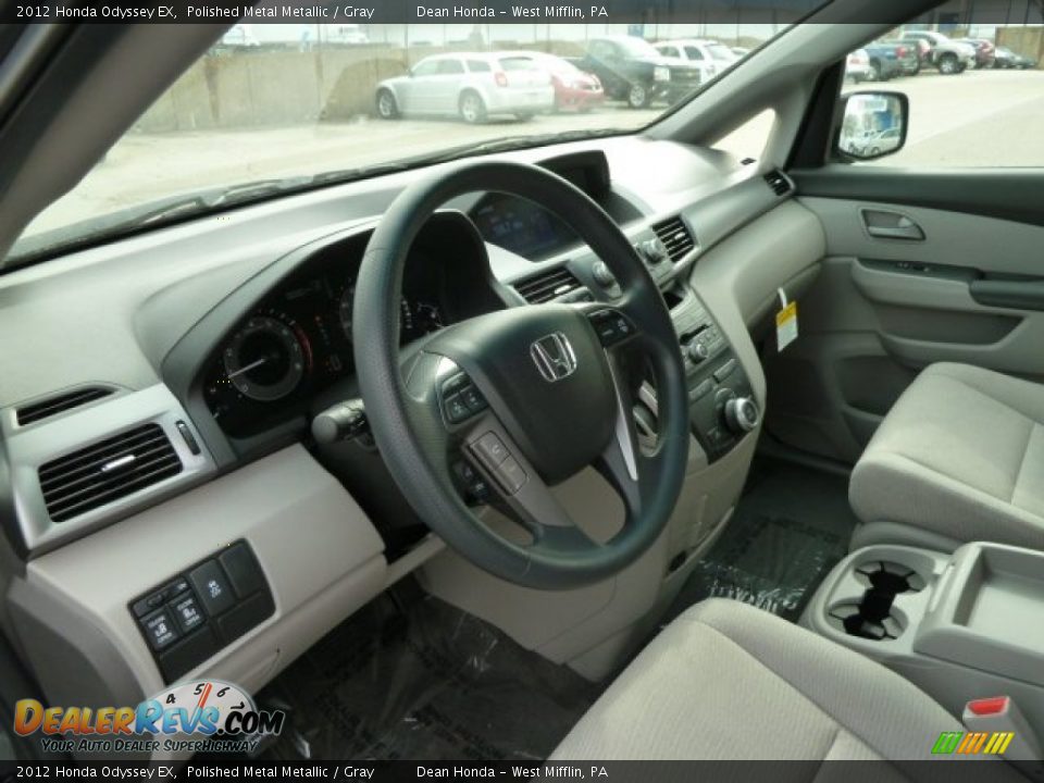 2012 Honda Odyssey EX Polished Metal Metallic / Gray Photo #15