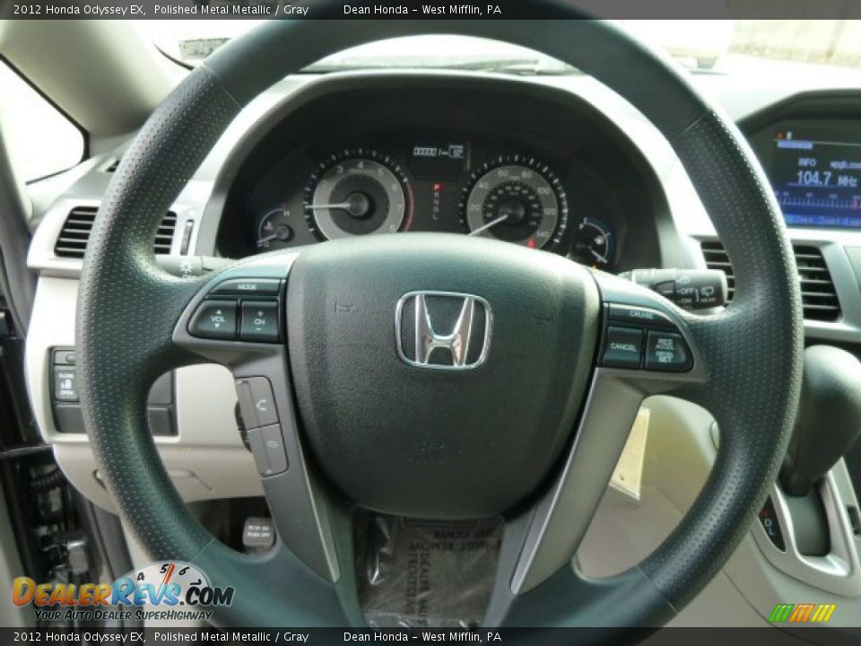 2012 Honda Odyssey EX Polished Metal Metallic / Gray Photo #17
