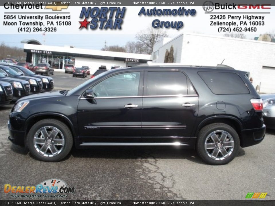 2012 GMC Acadia Denali AWD Carbon Black Metallic / Light Titanium Photo #1