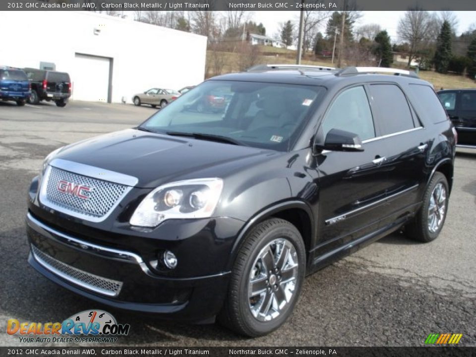 2012 GMC Acadia Denali AWD Carbon Black Metallic / Light Titanium Photo #2