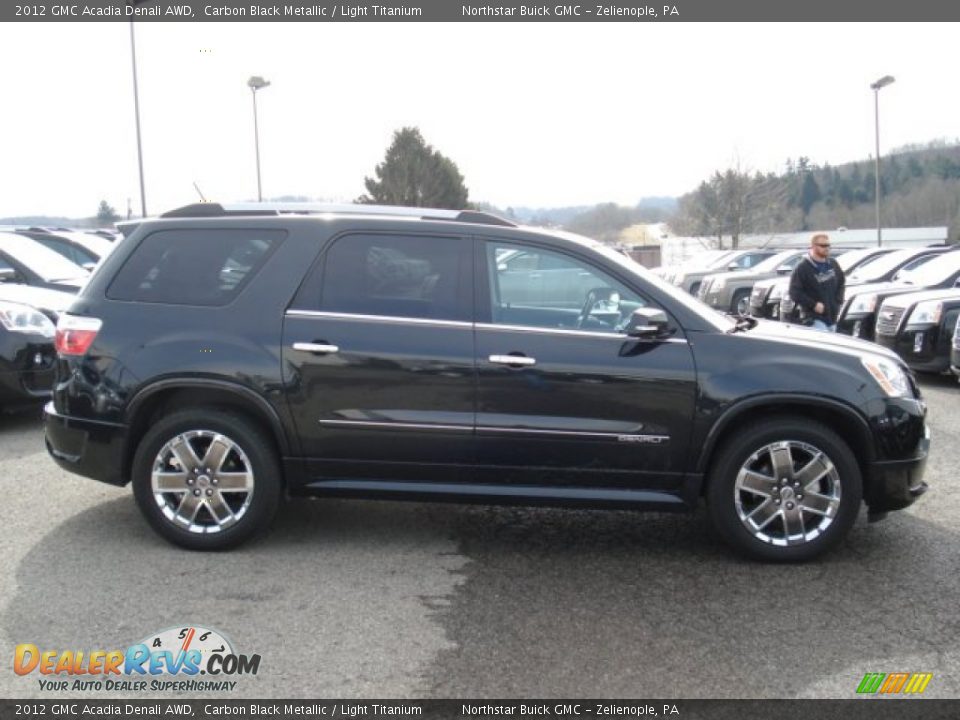 2012 GMC Acadia Denali AWD Carbon Black Metallic / Light Titanium Photo #5