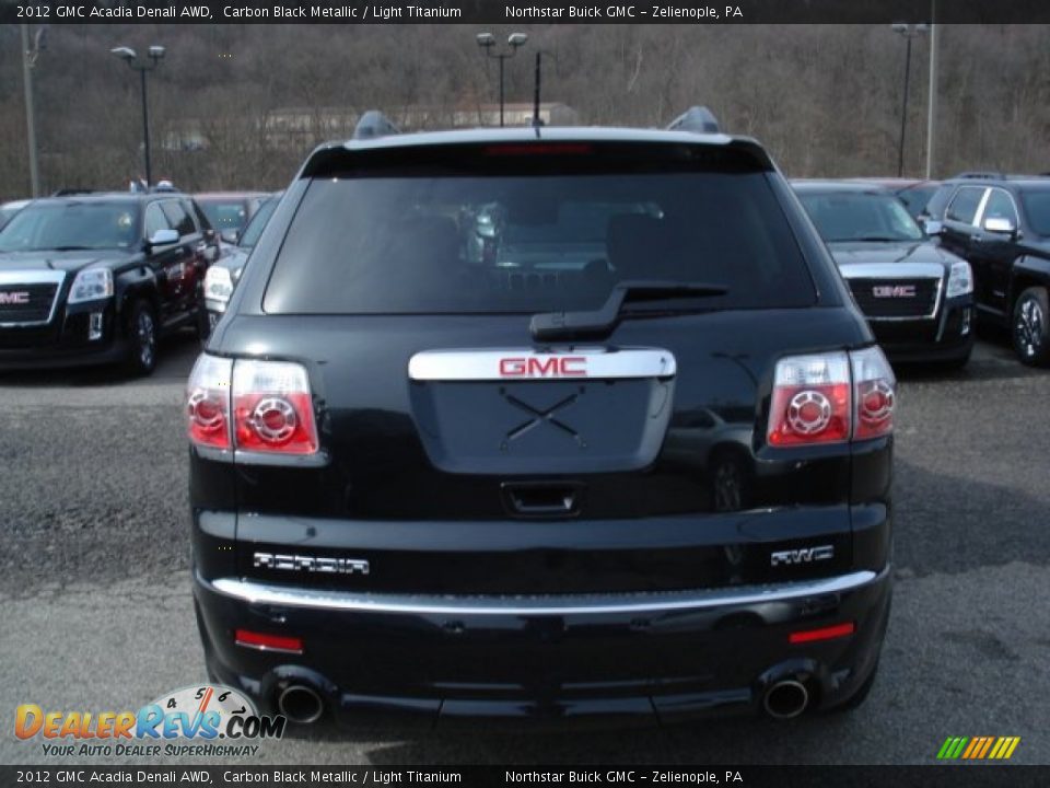 2012 GMC Acadia Denali AWD Carbon Black Metallic / Light Titanium Photo #7