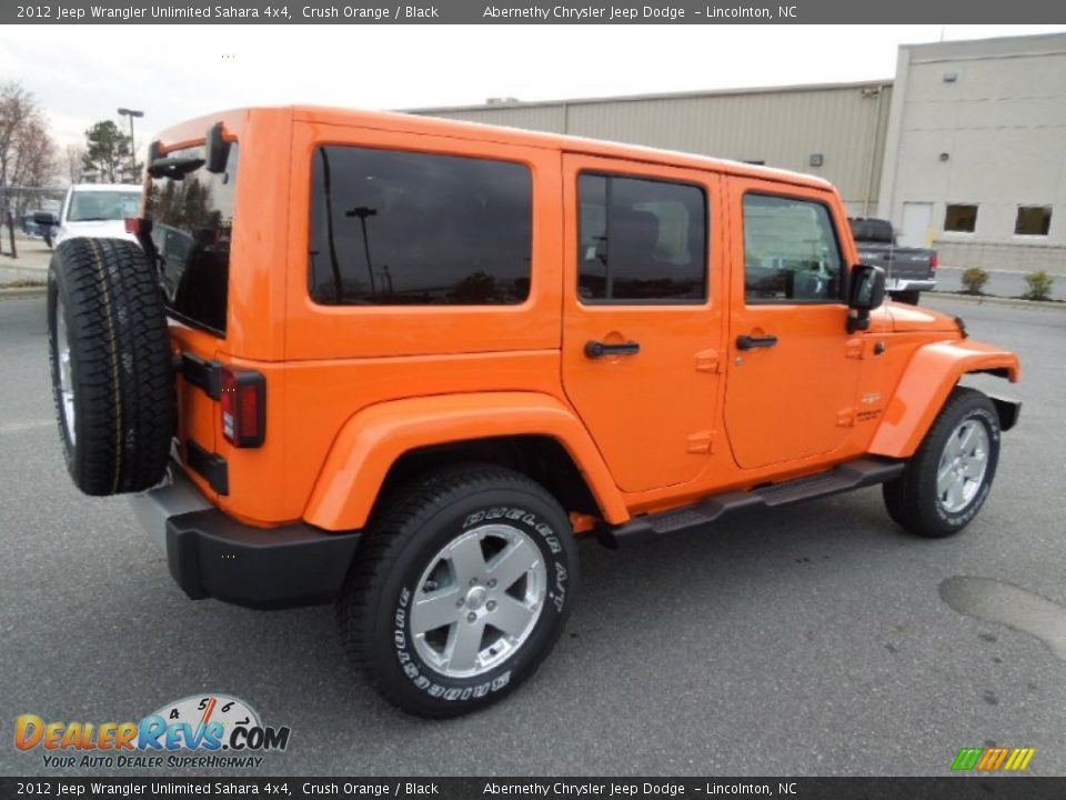 2012 Jeep Wrangler Unlimited Sahara 4x4 Crush Orange / Black Photo #3