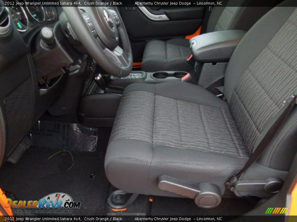 2012 Jeep Wrangler Unlimited Sahara 4x4 Crush Orange / Black Photo #6