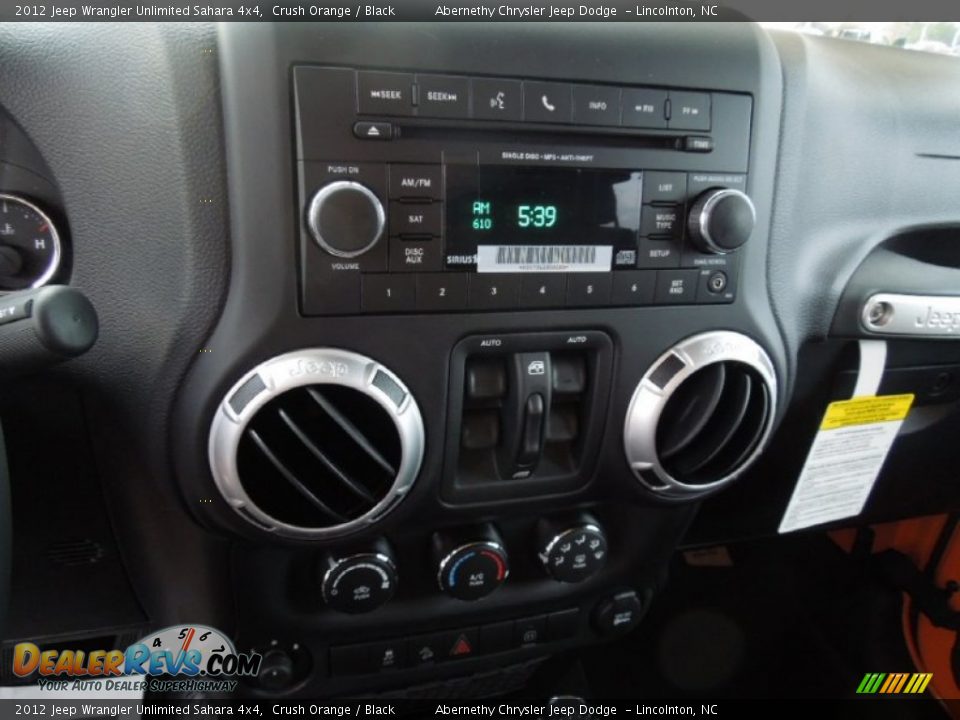 2012 Jeep Wrangler Unlimited Sahara 4x4 Crush Orange / Black Photo #11
