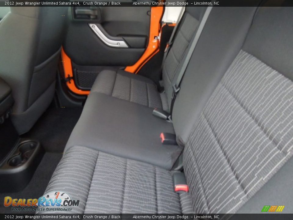 2012 Jeep Wrangler Unlimited Sahara 4x4 Crush Orange / Black Photo #15