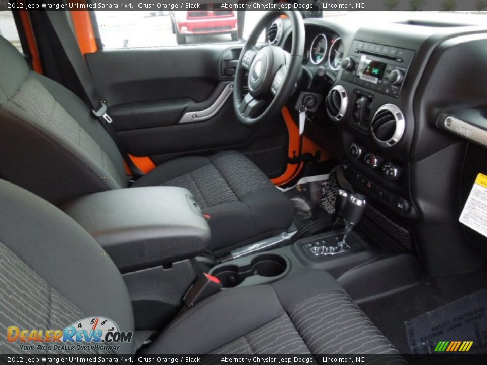 2012 Jeep Wrangler Unlimited Sahara 4x4 Crush Orange / Black Photo #22