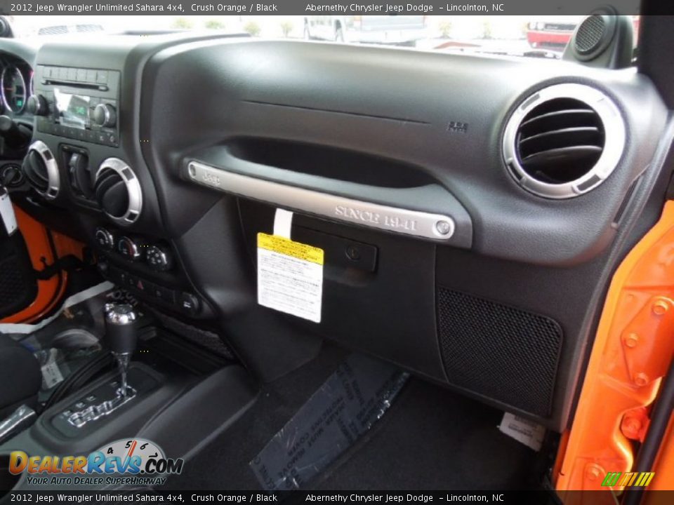 2012 Jeep Wrangler Unlimited Sahara 4x4 Crush Orange / Black Photo #23