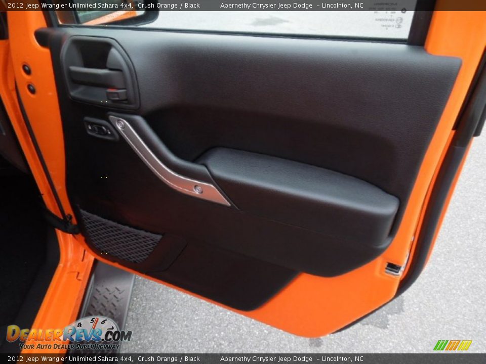 2012 Jeep Wrangler Unlimited Sahara 4x4 Crush Orange / Black Photo #24