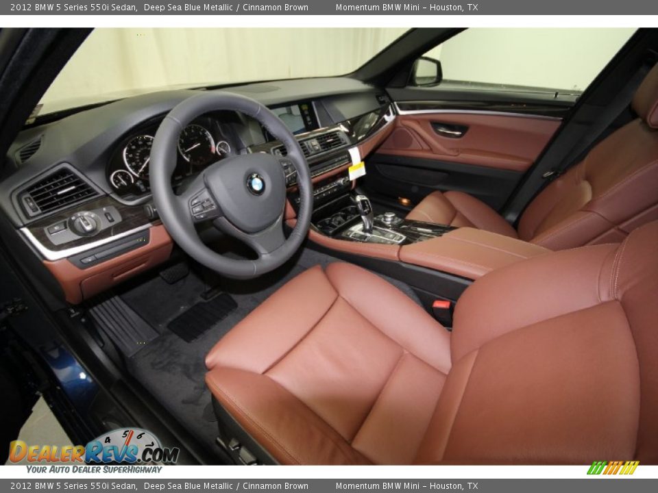 Cinnamon Brown Interior 2012 Bmw 5 Series 550i Sedan Photo