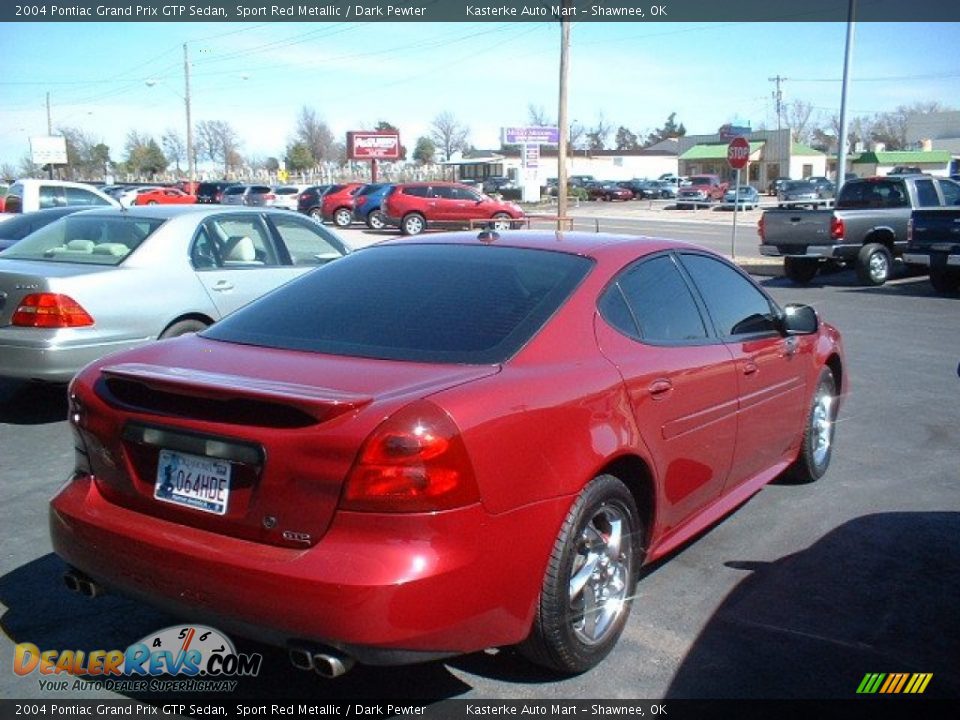 2004 Pontiac Grand Prix GTP Sedan Sport Red Metallic / Dark Pewter Photo #4