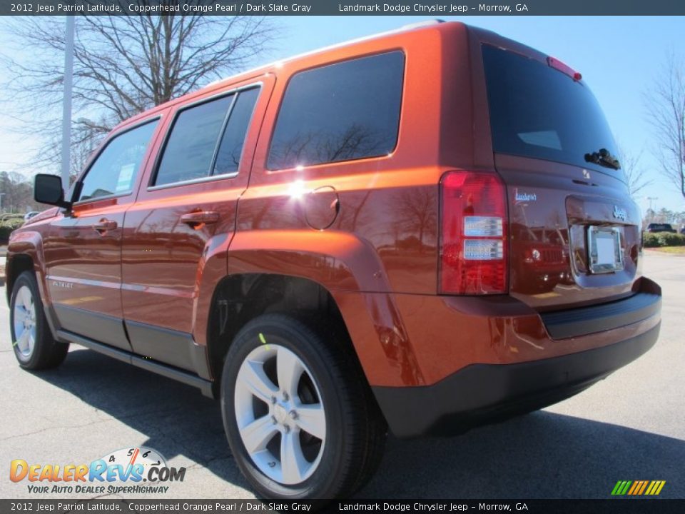 2012 Jeep Patriot Latitude Copperhead Orange Pearl / Dark Slate Gray Photo #2