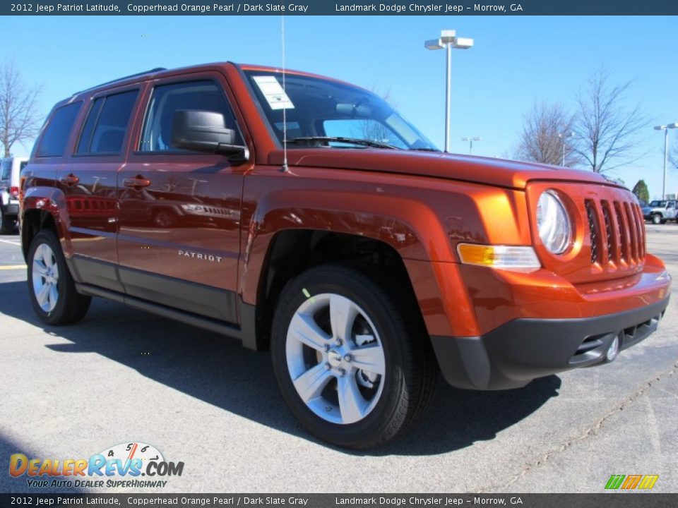 2012 Jeep Patriot Latitude Copperhead Orange Pearl / Dark Slate Gray Photo #4