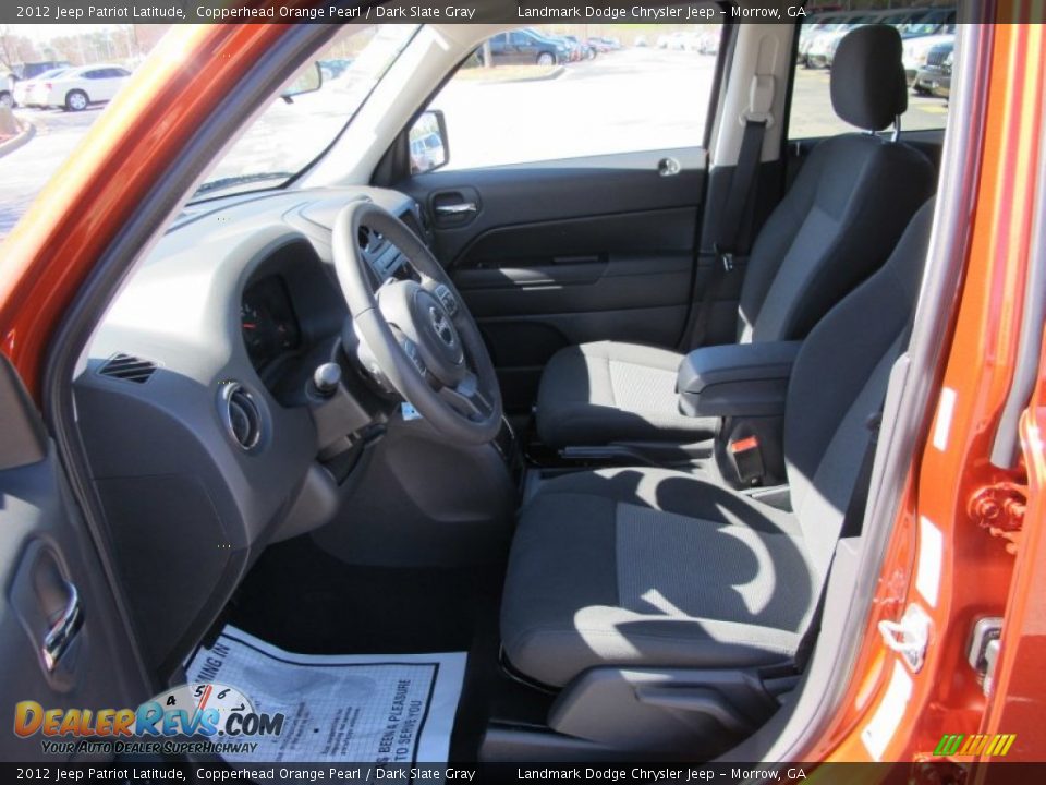 2012 Jeep Patriot Latitude Copperhead Orange Pearl / Dark Slate Gray Photo #6