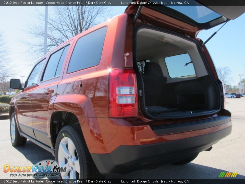 2012 Jeep Patriot Latitude Copperhead Orange Pearl / Dark Slate Gray Photo #8