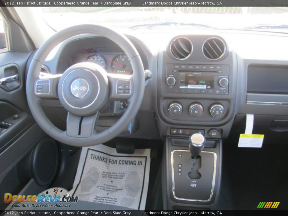 2012 Jeep Patriot Latitude Copperhead Orange Pearl / Dark Slate Gray Photo #11