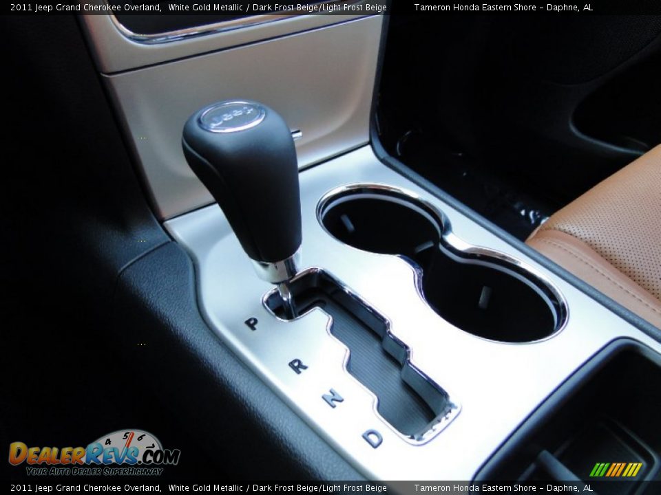 2011 Jeep Grand Cherokee Overland White Gold Metallic / Dark Frost Beige/Light Frost Beige Photo #22