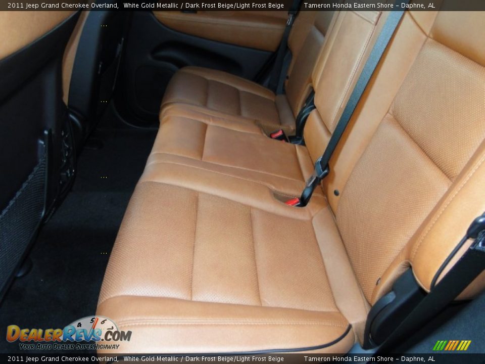 2011 Jeep Grand Cherokee Overland White Gold Metallic / Dark Frost Beige/Light Frost Beige Photo #27