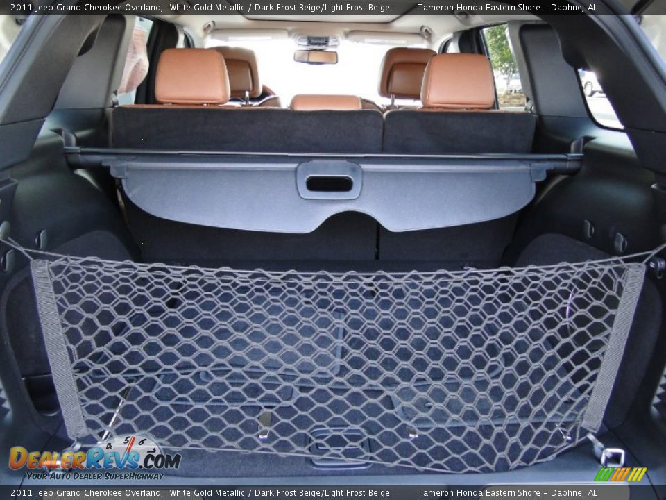 2011 Jeep Grand Cherokee Overland White Gold Metallic / Dark Frost Beige/Light Frost Beige Photo #33