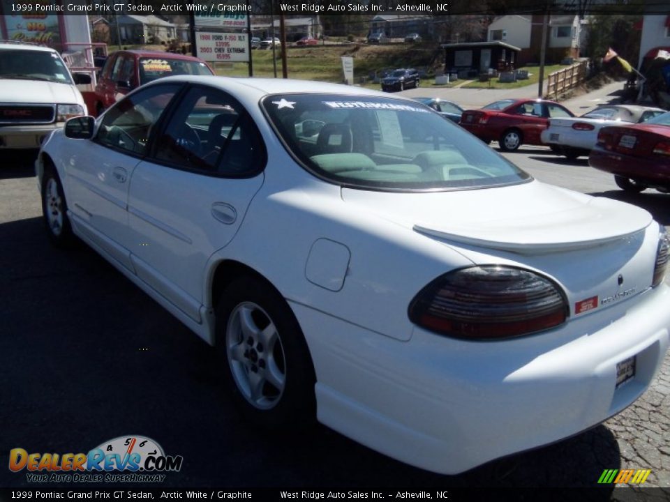 1999 Pontiac Grand Prix GT Sedan Arctic White / Graphite Photo #5