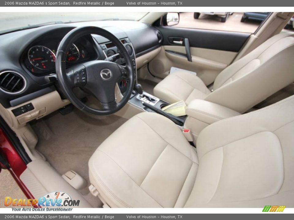 Beige Interior - 2006 Mazda MAZDA6 s Sport Sedan Photo #4