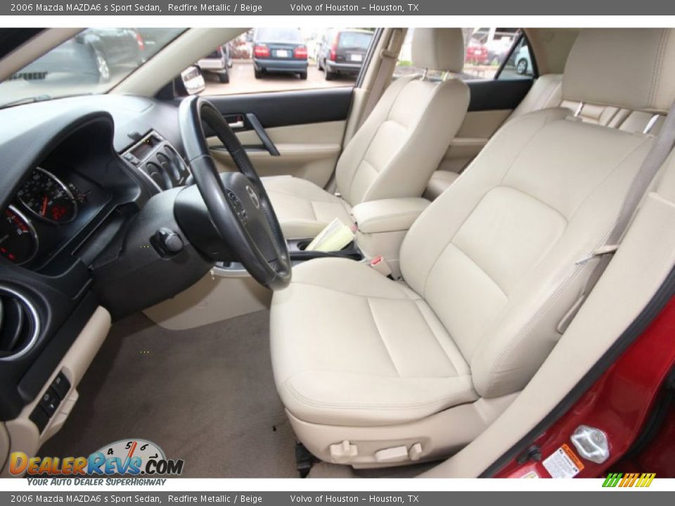 Beige Interior - 2006 Mazda MAZDA6 s Sport Sedan Photo #5