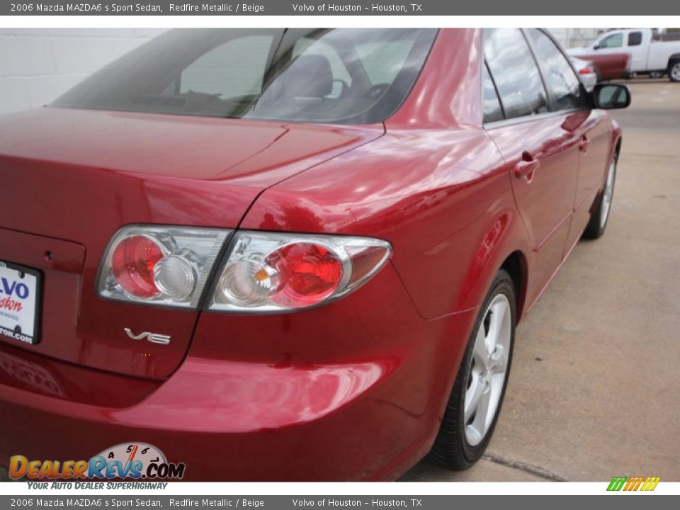 2006 Mazda MAZDA6 s Sport Sedan Redfire Metallic / Beige Photo #25