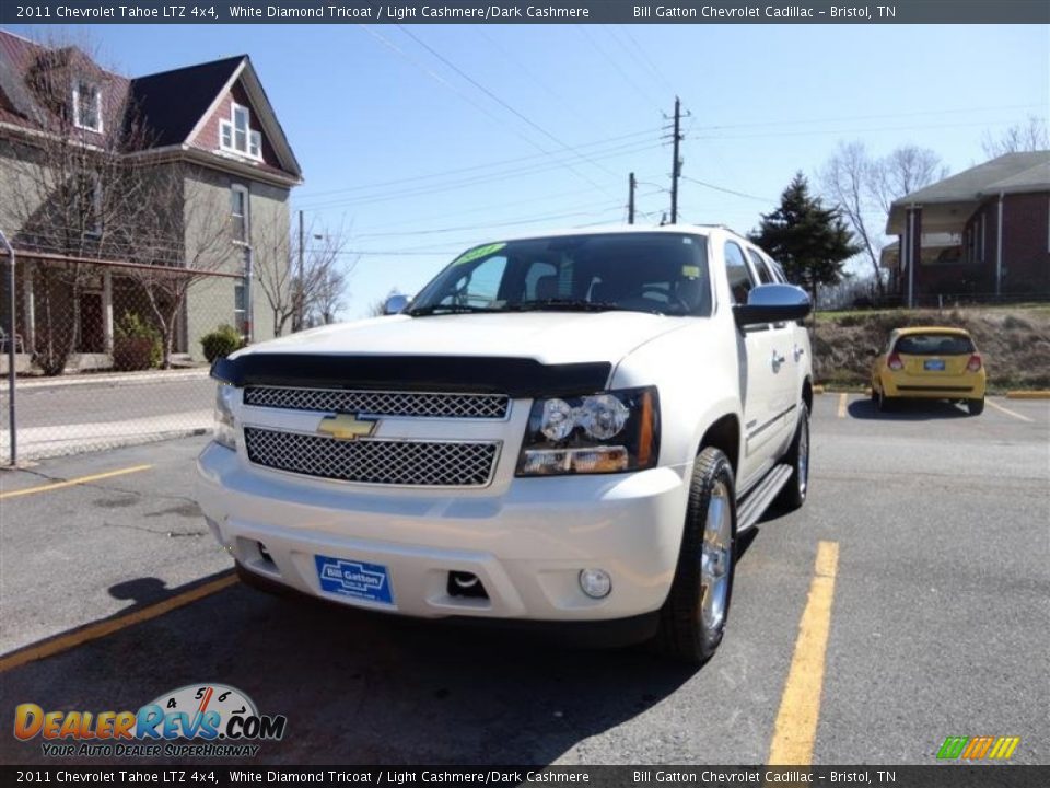 2011 Chevrolet Tahoe LTZ 4x4 White Diamond Tricoat / Light Cashmere/Dark Cashmere Photo #2