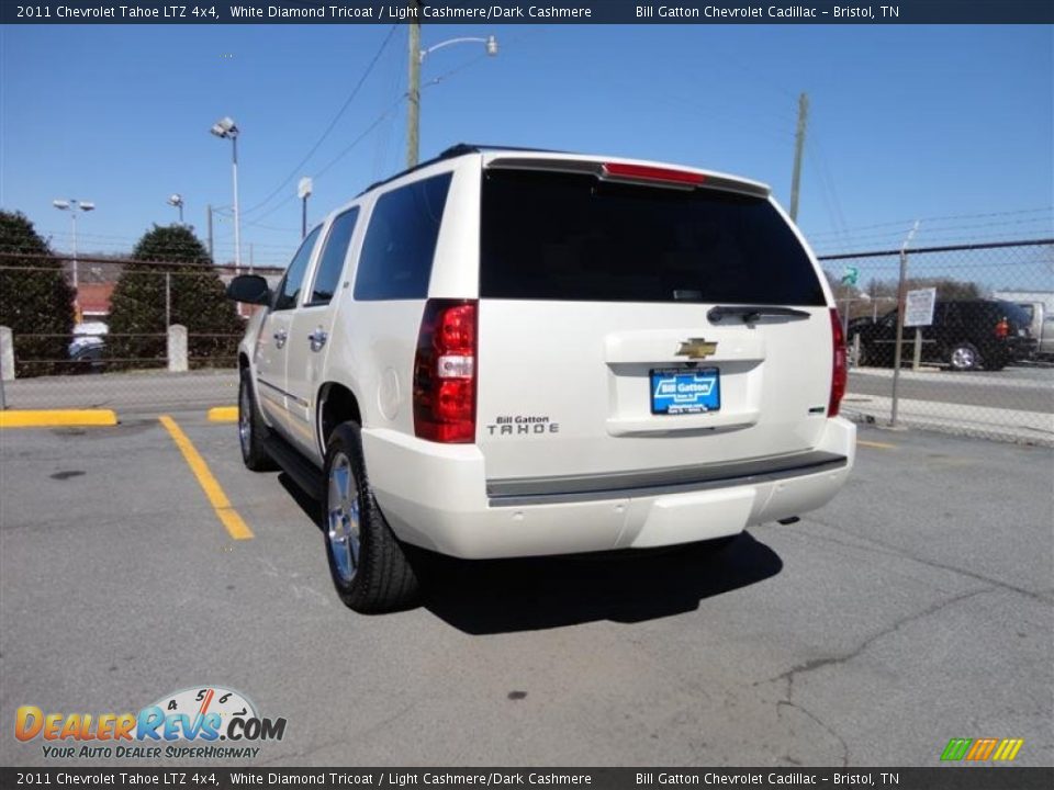 2011 Chevrolet Tahoe LTZ 4x4 White Diamond Tricoat / Light Cashmere/Dark Cashmere Photo #3